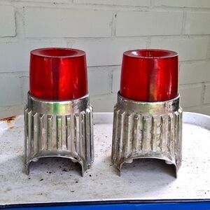 RARE Original Pair 1961 Plymouth Fury Rocket Bullet Tail Lights - Car Parts